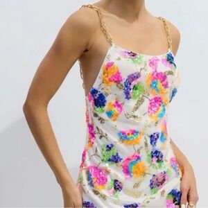 Fanny Embroidered Sequins Backless Mini Dress by Sunfere